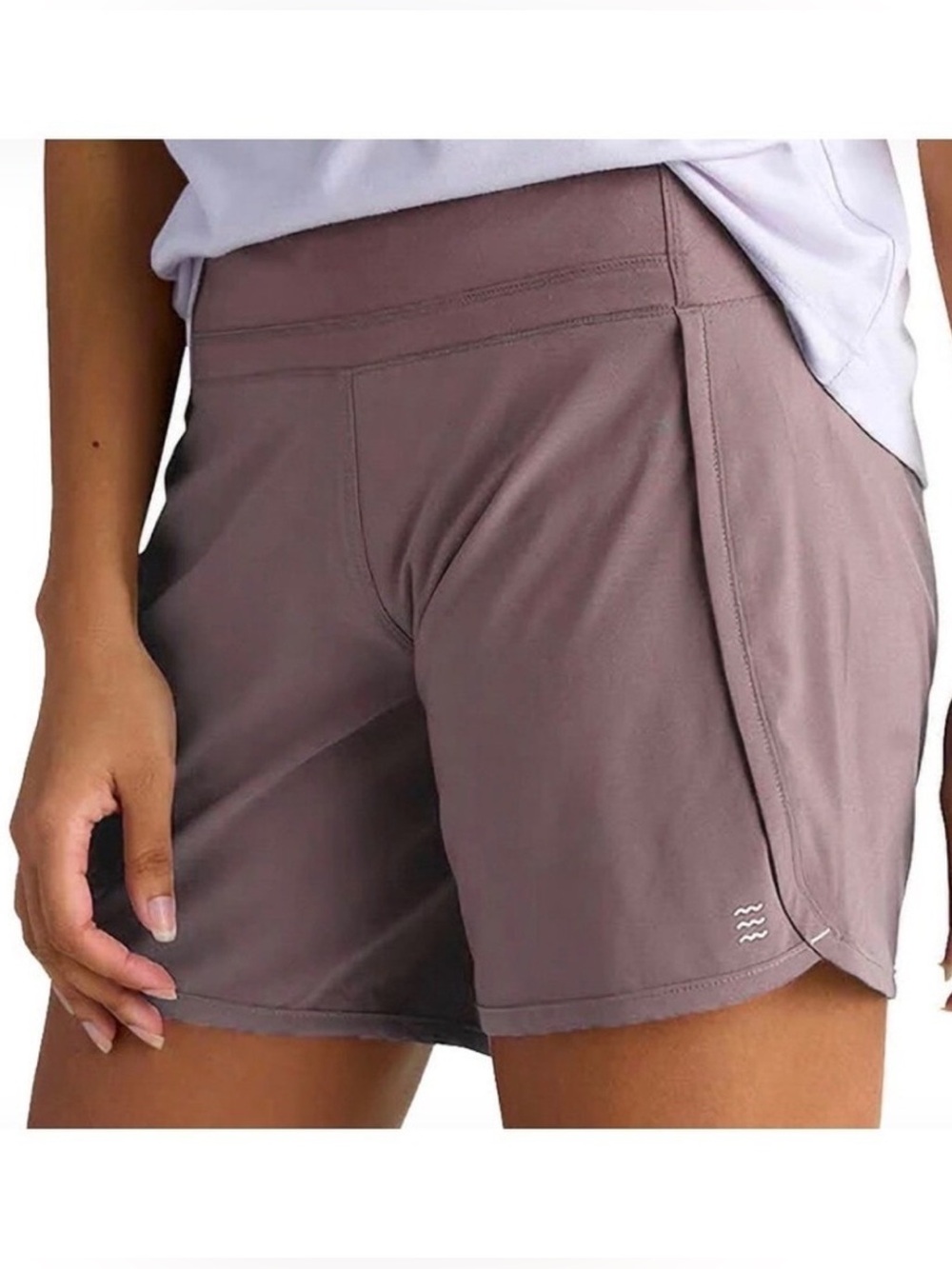 Free Fly Bamboo Lined Pull On Breeze Short Size Medium 10-12 Girl Dusty Purple